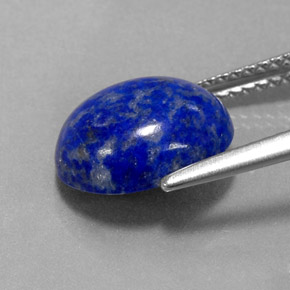 Lapislázuli azul natural de 3,72 ct, corte óvalo, opaco