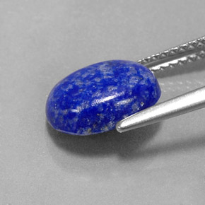 Lapislázuli azul natural de 2,76 ct, corte óvalo, opaco
