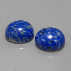 Gemas de lapislázuli azul natural de  ct, corte óvalo, opaco