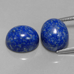 Gemas de lapislázuli azul natural de  ct, corte óvalo, opaco