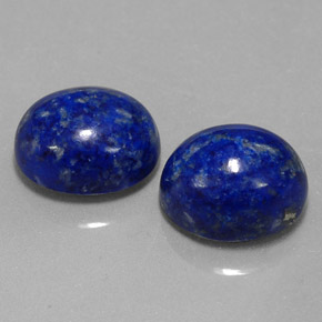 Gemas de lapislázuli azul natural de  ct, corte óvalo, opaco