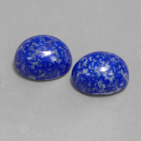 Gemas de lapislázuli azul natural de  ct, corte óvalo, opaco