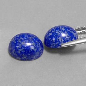 Gemas de lapislázuli azul natural de  ct, corte óvalo, opaco