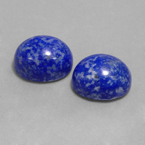 Gemas de lapislázuli azul natural de  ct, corte óvalo, opaco