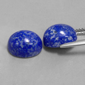 Gemas de lapislázuli azul natural de  ct, corte óvalo, opaco