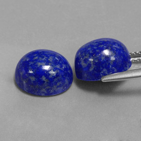 Gemas de lapislázuli azul natural de  ct, corte óvalo, opaco