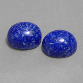 Gemas de lapislázuli azul natural de  ct, corte óvalo, opaco