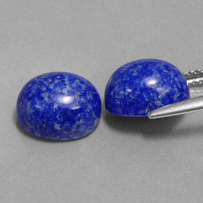 Gemas de lapislázuli azul natural de  ct, corte óvalo, opaco