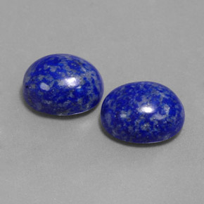 Gemas de lapislázuli azul natural de  ct, corte óvalo, opaco