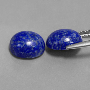 Gemas de lapislázuli azul natural de  ct, corte óvalo, opaco