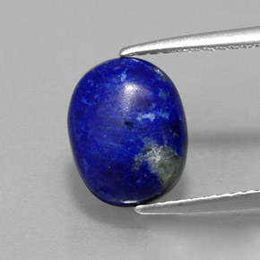 Lapislázuli azul natural de 2,82 ct, corte óvalo, opaco