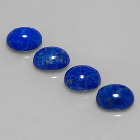 Gemas de lapislázuli azul natural de  ct, corte óvalo, opaco