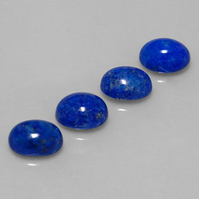 Gemas de lapislázuli azul natural de  ct, corte óvalo, opaco