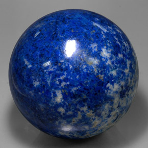 Lapislázuli azul natural de 2500,00 ct, esfera / bola, opaco