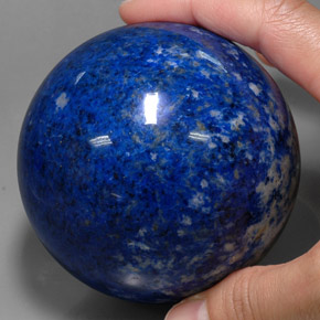 Lapislázuli azul natural de 2500,00 ct, esfera / bola, opaco