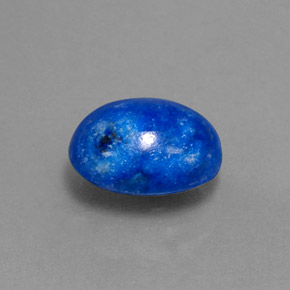 Lapislázuli azul natural de 3,62 ct, corte óvalo, opaco