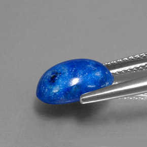 Lapislázuli azul natural de 3,62 ct, corte óvalo, opaco