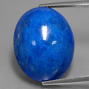 Lapislázuli azul natural de 29,54 ct, corte óvalo, opaco