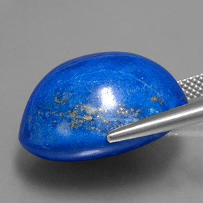 Lapislázuli azul natural de 29,54 ct, corte óvalo, opaco