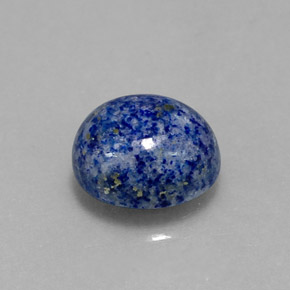 Lapislázuli azul natural de 3,08 ct, corte óvalo, opaco