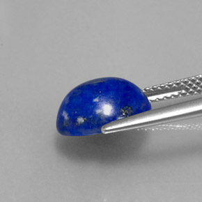 Lapislázuli azul natural de 3,50 ct, corte óvalo, opaco