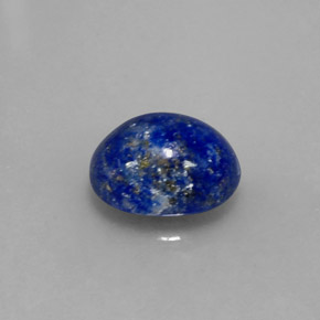 Lapislázuli azul natural de 3,38 ct, corte óvalo, opaco