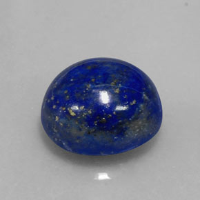 Lapislázuli azul natural de 6,36 ct, corte óvalo, opaco