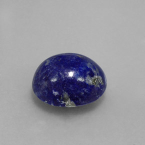 Lapislázuli azul natural de 4,56 ct, corte óvalo, opaco