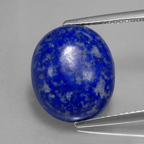 Lapislázuli azul natural de 8,81 ct, corte óvalo, opaco