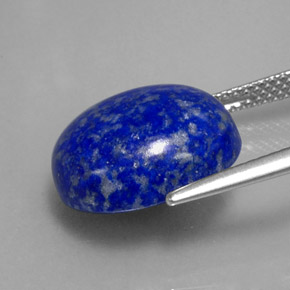 Lapislázuli azul natural de 8,81 ct, corte óvalo, opaco
