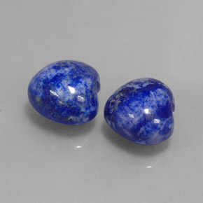 Gemas de lapislázuli azul natural de  ct, forma de corazón, opaco