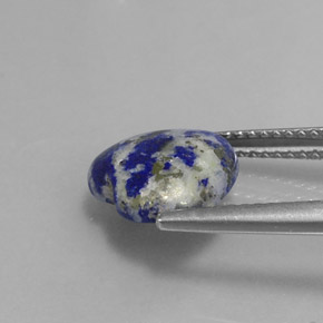 Lapislázuli azul natural de 3,29 ct, forma de corazón, opaco