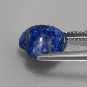 Lapislázuli azul natural de 4,63 ct, forma de corazón, opaco