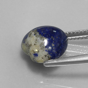 Lapislázuli azul natural de 4,64 ct, forma de corazón, opaco