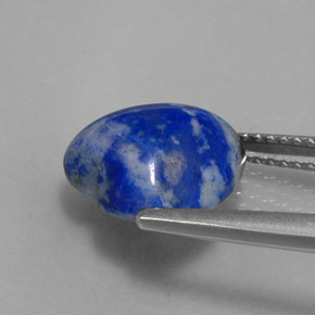 Lapislázuli azul natural de 4,39 ct, forma de corazón, opaco