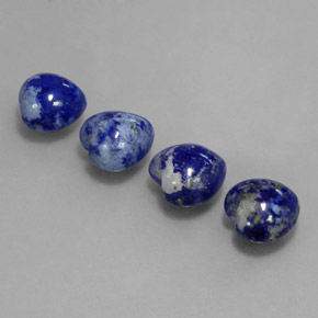 Gemas de lapislázuli azul natural de  ct, forma de corazón, opaco