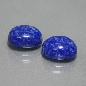 Gemas de lapislázuli azul natural de  ct, corte óvalo, opaco