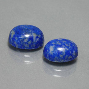 Gemas de lapislázuli azul natural de  ct, corte óvalo, opaco