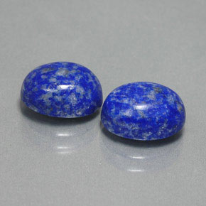 Gemas de lapislázuli azul natural de  ct, corte óvalo, opaco