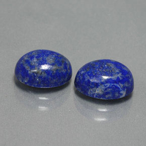 Gemas de lapislázuli azul natural de  ct, corte óvalo, opaco
