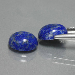 Gemas de lapislázuli azul natural de  ct, corte óvalo, opaco