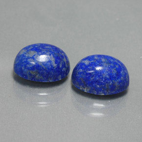 Gemas de lapislázuli azul natural de  ct, corte óvalo, opaco