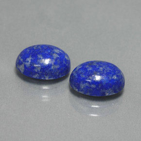 Gemas de lapislázuli azul natural de  ct, corte óvalo, opaco