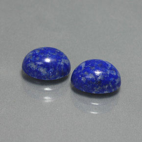Gemas de lapislázuli azul natural de  ct, corte óvalo, opaco