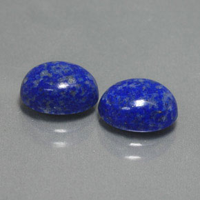 Gemas de lapislázuli azul natural de  ct, corte óvalo, opaco