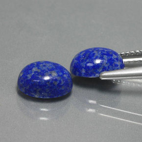 Gemas de lapislázuli azul natural de  ct, corte óvalo, opaco