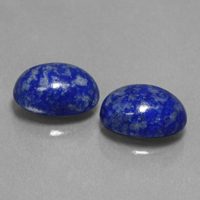 Gemas de lapislázuli azul natural de  ct, corte óvalo, opaco