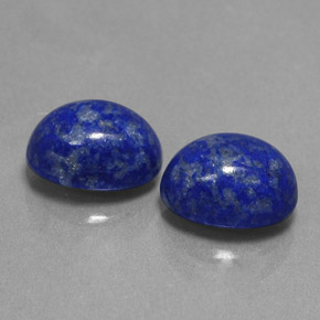 Gemas de lapislázuli azul natural de  ct, corte óvalo, opaco