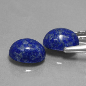 Gemas de lapislázuli azul natural de  ct, corte óvalo, opaco