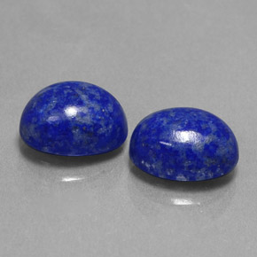 Gemas de lapislázuli azul natural de  ct, corte óvalo, opaco